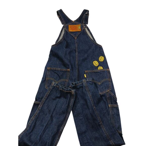 Levis Mario Overalls LEVI'S SUPER MARIO NINTENDO SHORTALLS OVERALLS